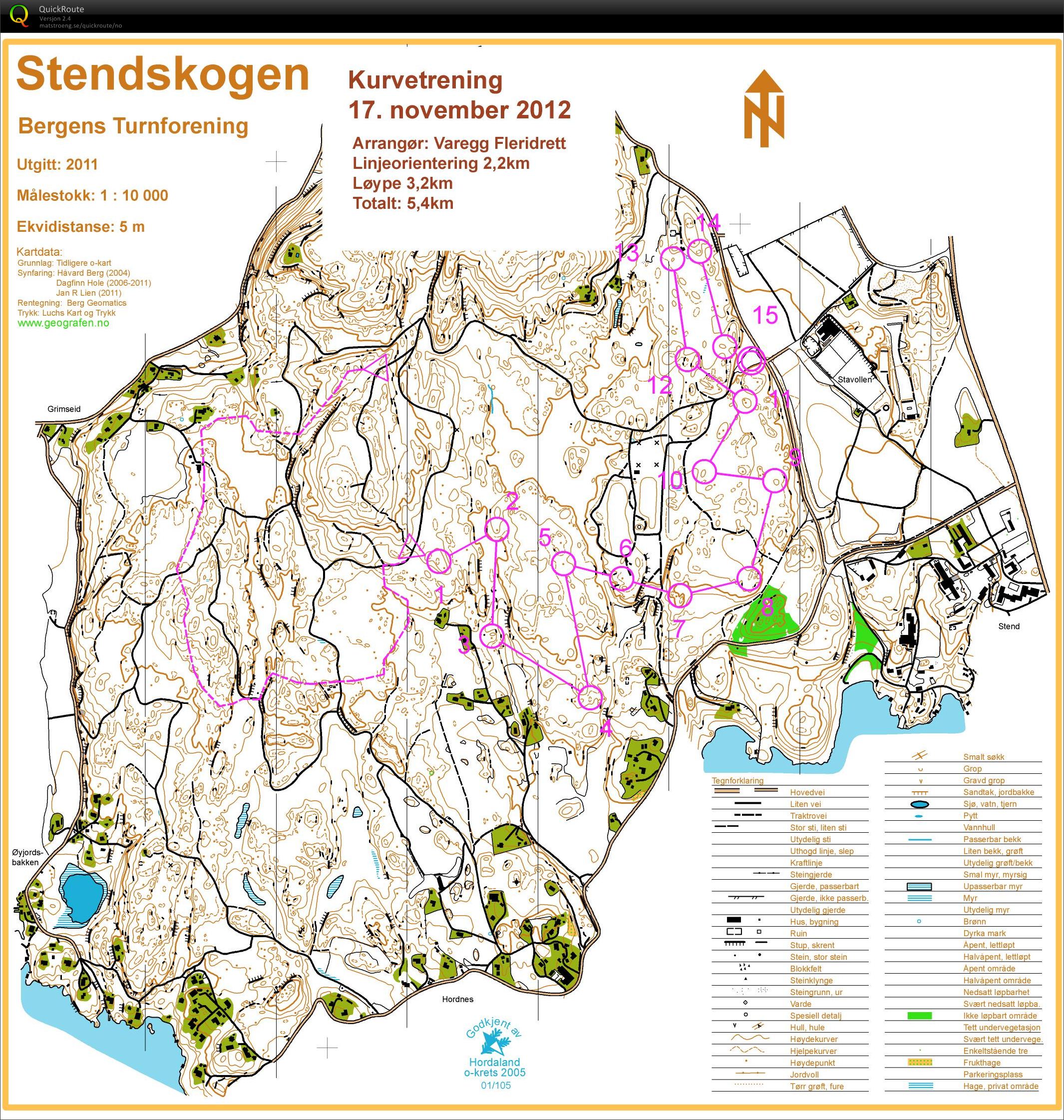 Kurvetrening Stendskogen (2012-11-17)