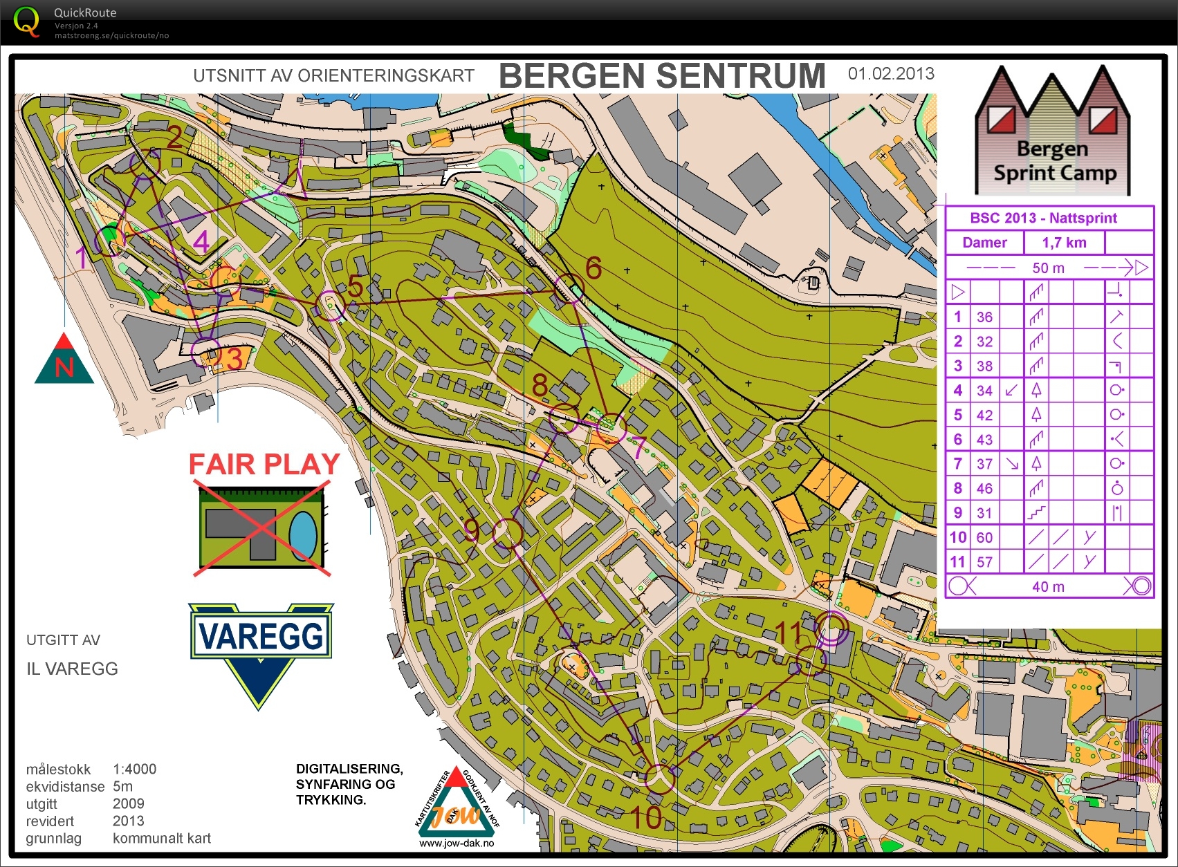 Bergen Sprint Camp Nattsprint (01/02/2013)