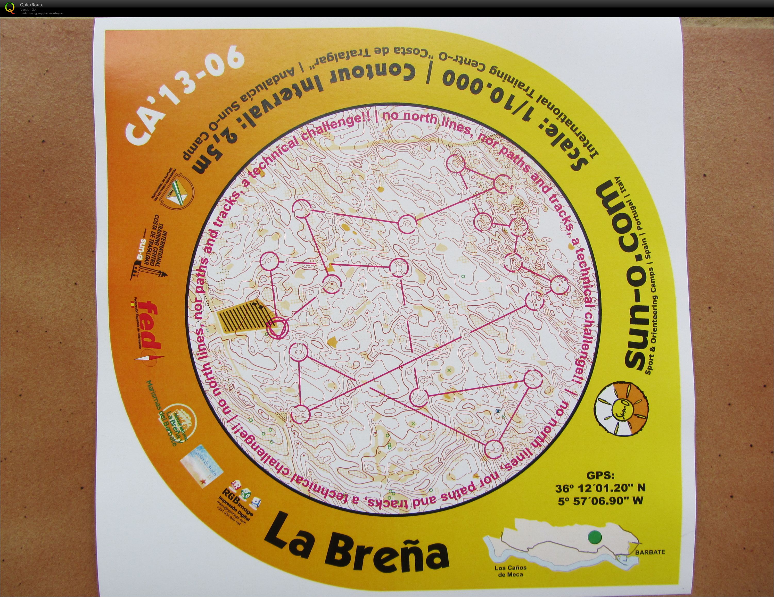 5 Spania Kurvetrening uten kompass (26.02.2013)