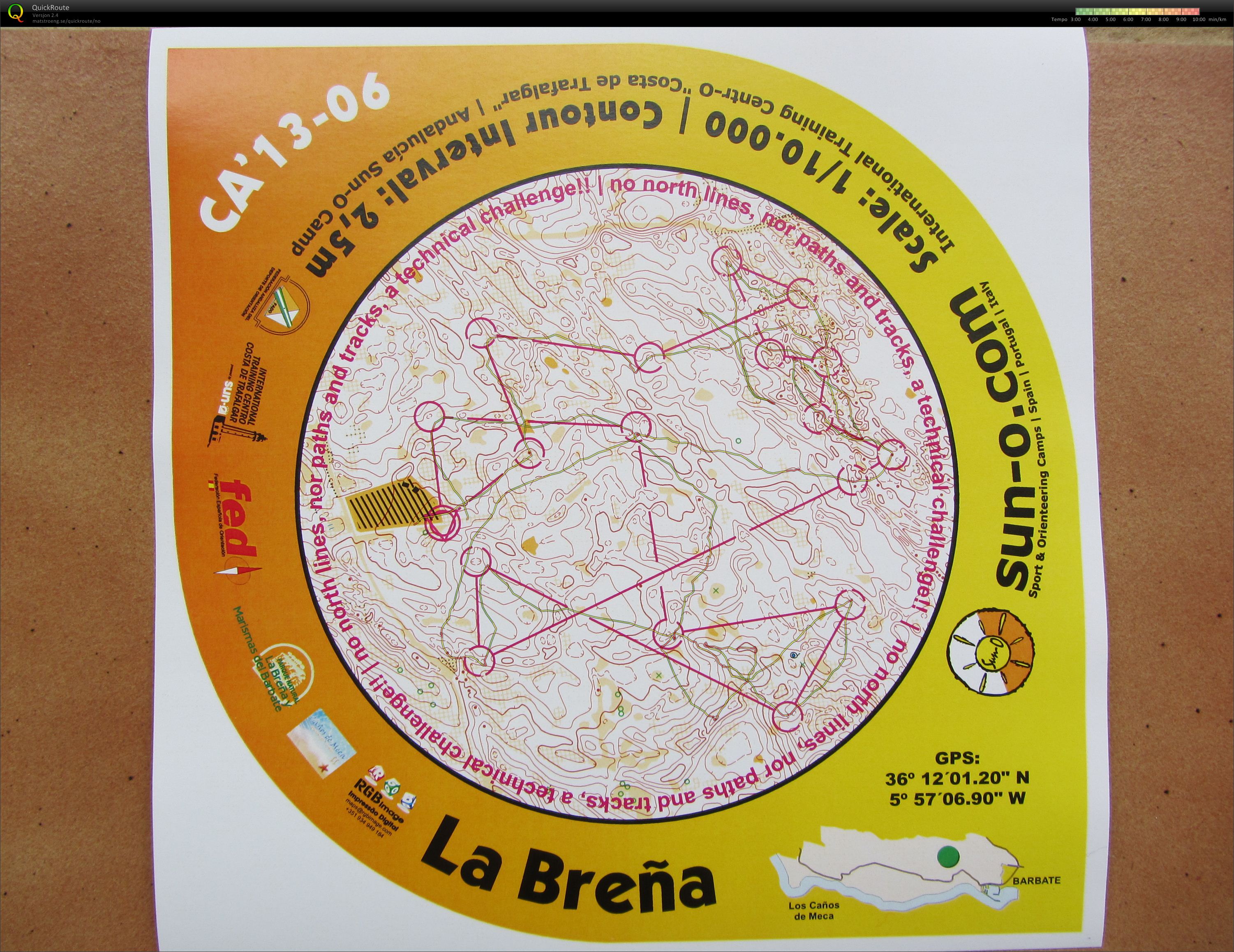 5 Spania Kurvetrening uten kompass (26/02/2013)