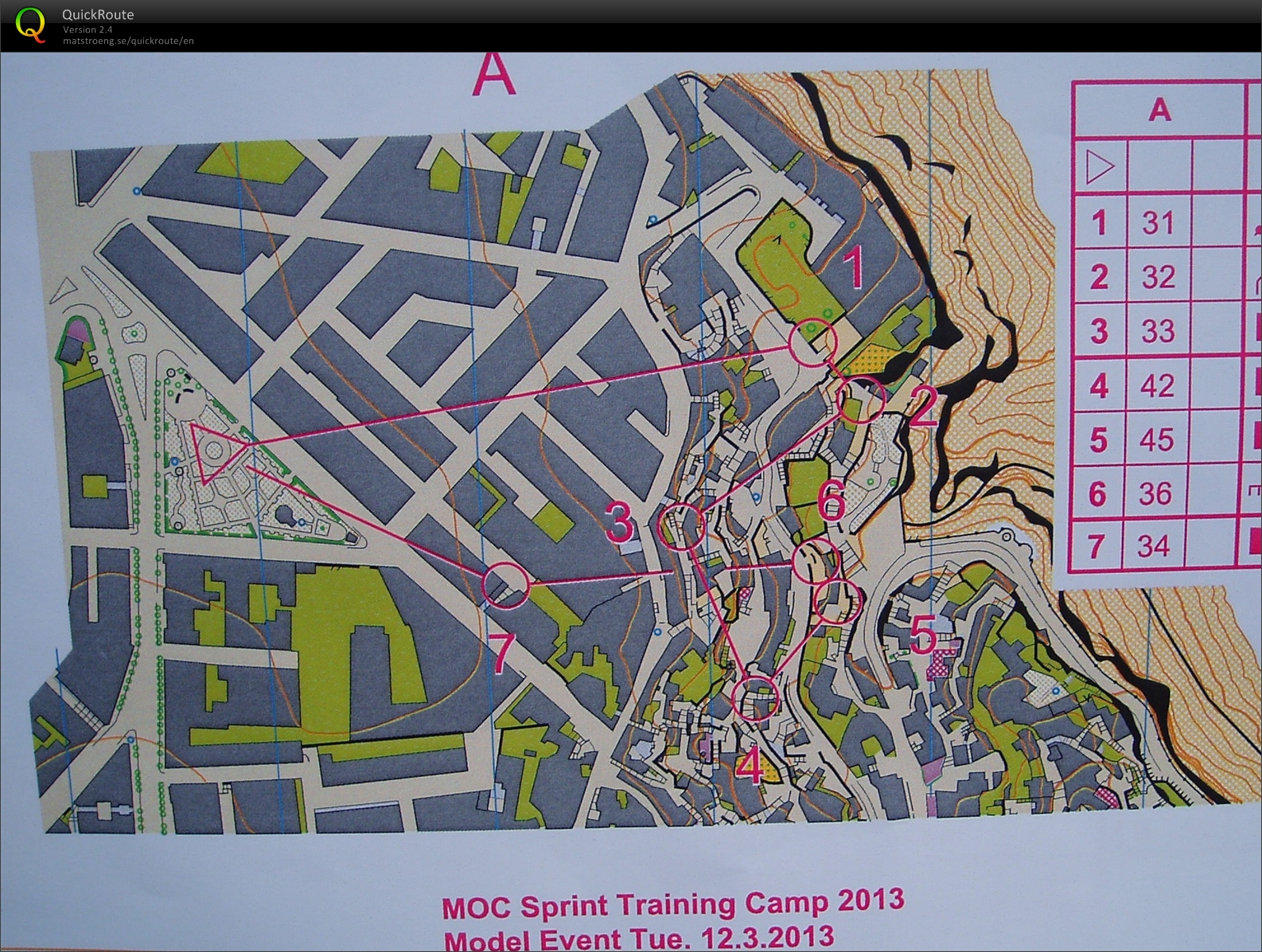 MOC Camp økt 3 - Sprintintervall A (2013-03-12)