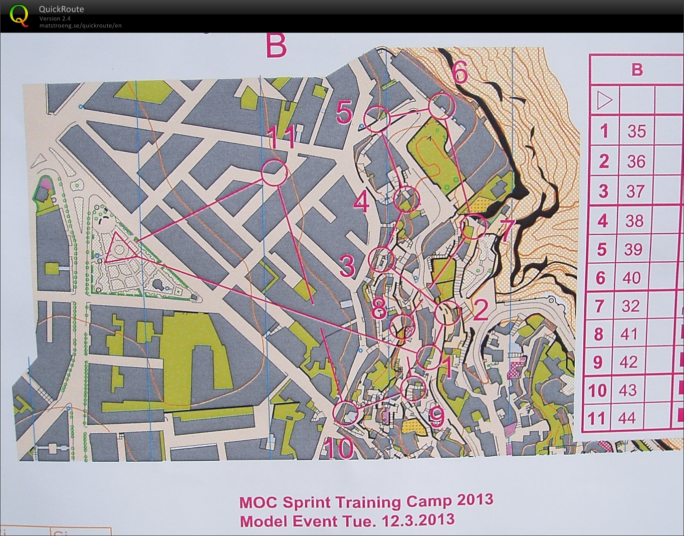 MOC Camp økt 3 - Sprintintervall B (12-03-2013)
