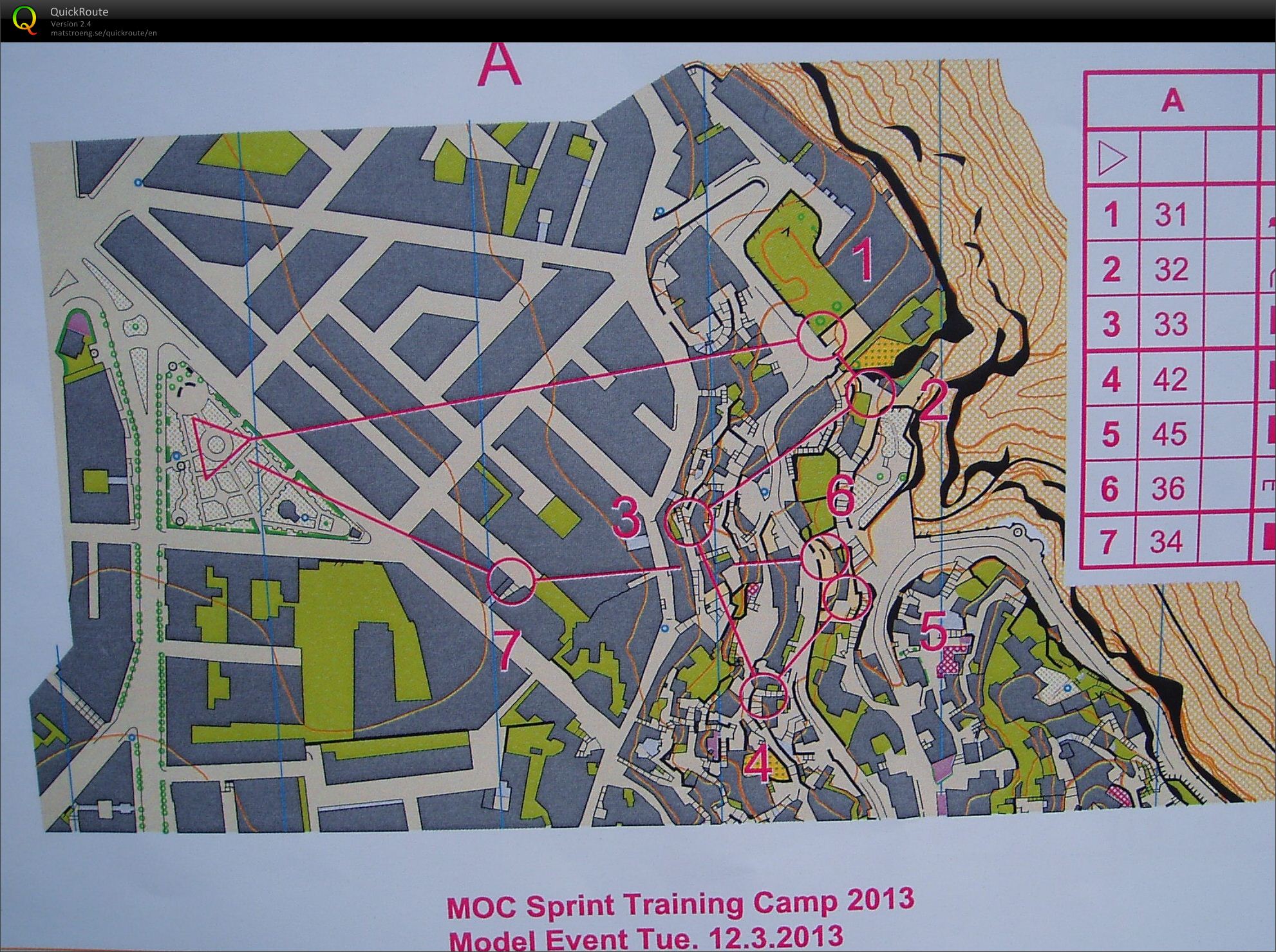 MOC Camp økt 3 - sprintintervall A  (2013-03-12)