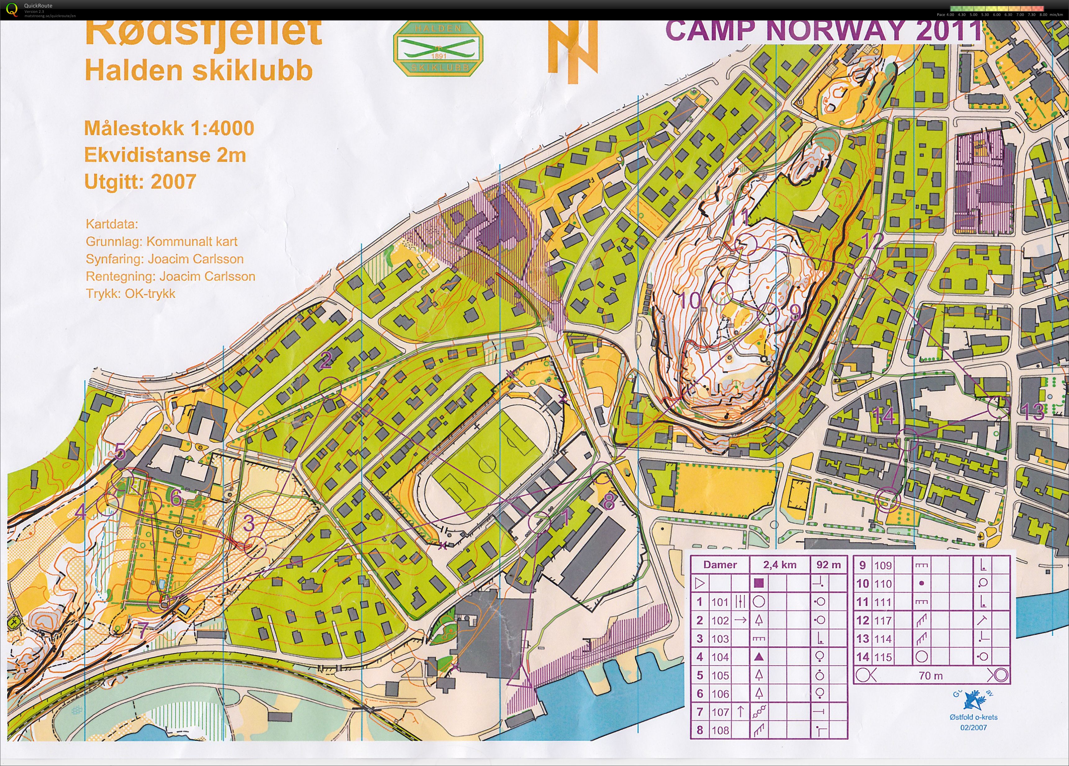 Camp Norway Halden økt 1, sprint (03/11/2011)